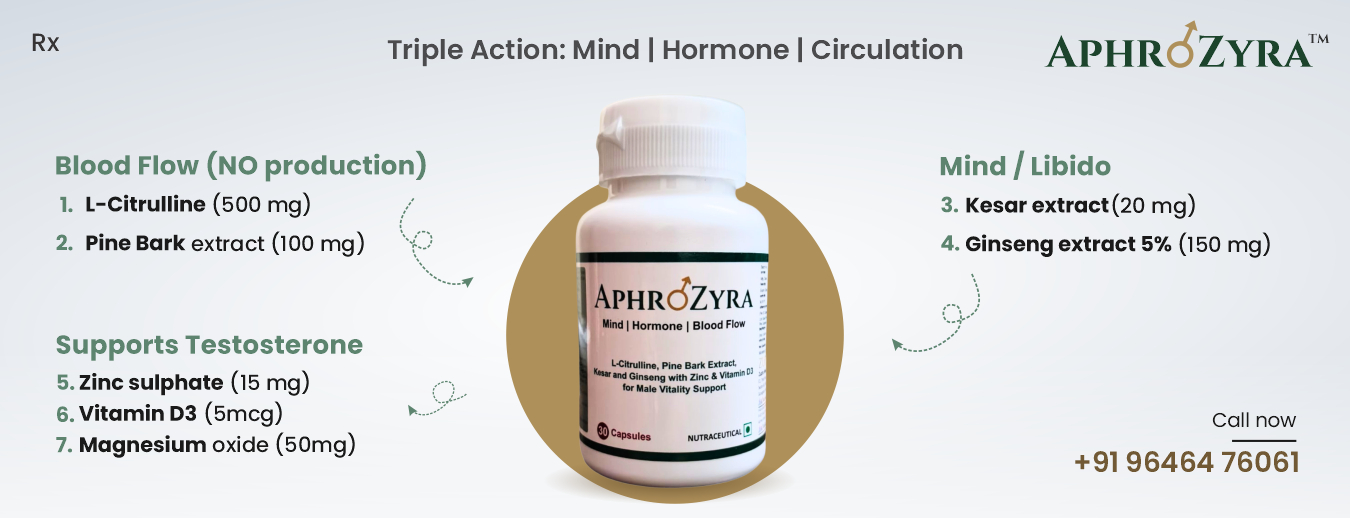 AphrozyraTM-Male vitality capsules India